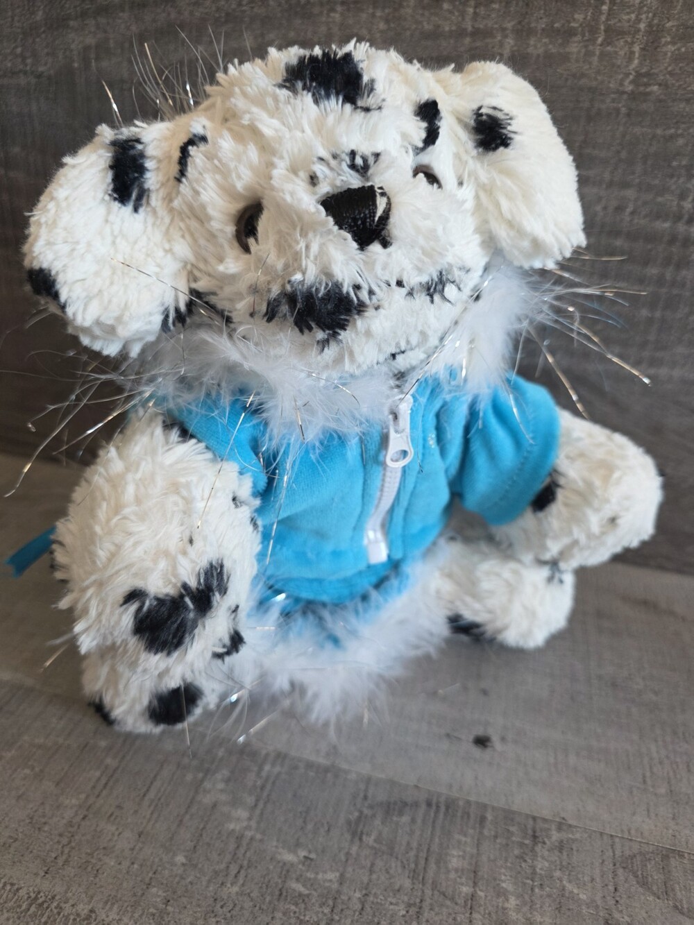 Bear Factory Plush Dalmatian Dog 8" Puppy Stuffed Animal Black & White b271